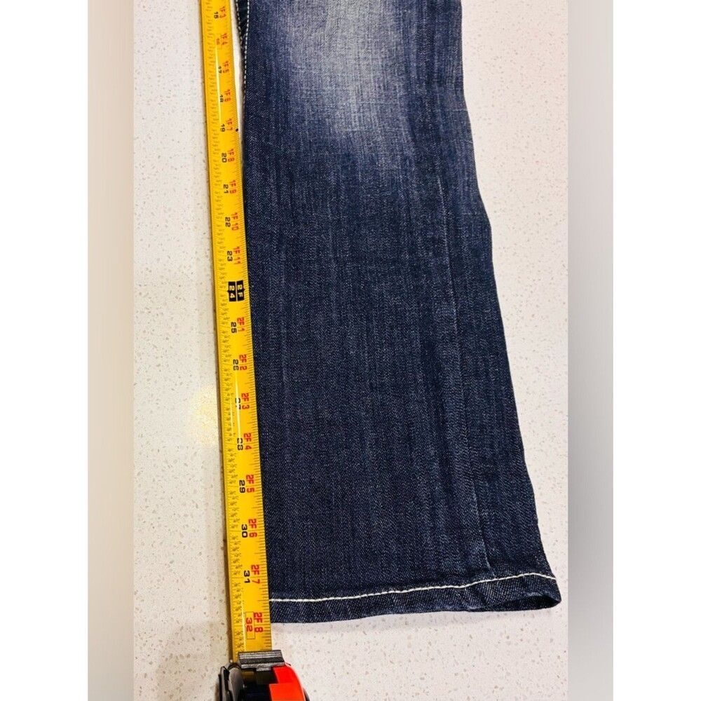 Vigoss Low Rise Straight Leg Jeans 28x32 Dark Blue Wash Stretch Y2K Women’s EUC - Picture 13 of 13